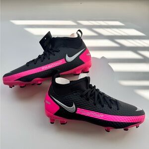 Nike JR Phantom GT Academy DF FG/MG - Black and Metallic Silver